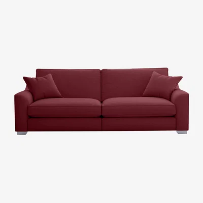 Furniture Village The Lounge Co. - Isobel 4 Seater Fabric Sofa with Chrome Feet