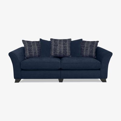 Furniture Village Stellar 4 Seater Split Frame Scatter Back Sofa - Midnight
