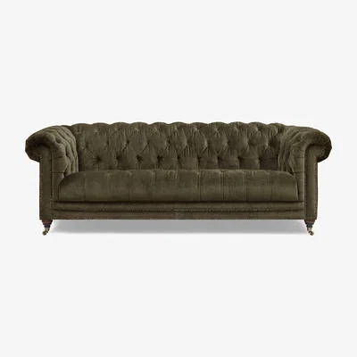 Furniture Village At The Helm - Walter 4 Seater Fabric Chesterfield Sofa