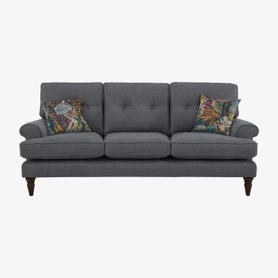 Furniture Village The Botanical Collection Paradiso 4 Seater Fabric Plain Sofa - Grey