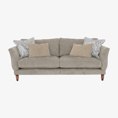 Furniture Village Boutique Chatterley 4 Seater Split Frame Sofa with Knole Arms - Bolero Quill Walnut