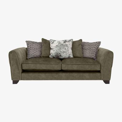 Furniture Village Ariana 4 Seater Fabric Pillow Back Sofa - Sage
