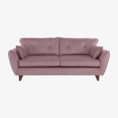 Furniture Village Felix 4 Seater Fabric Sofa - Purple