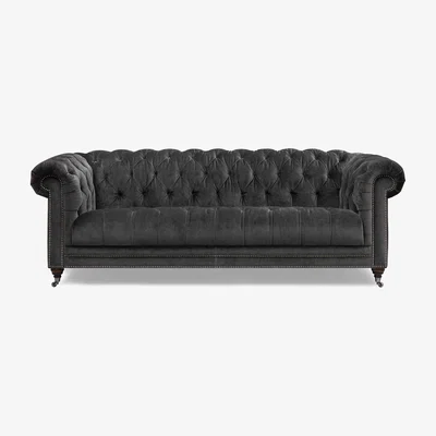 Furniture Village At The Helm - Walter 4 Seater Fabric Chesterfield Sofa