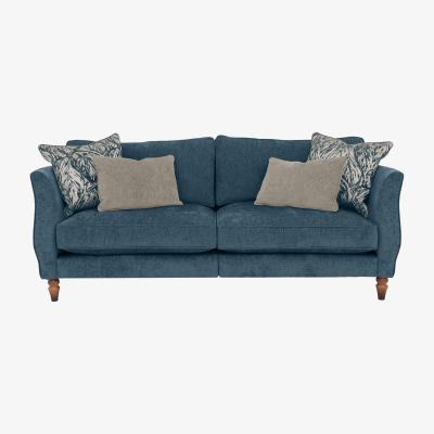 Furniture Village Boutique Chatterley 4 Seater Split Frame Sofa - Bolero Spruce Walnut