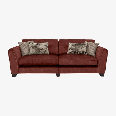 Furniture Village Ariana 4 Seater Fabric Classic Back Sofa
