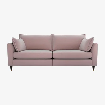 Furniture Village The Lounge Co. - Colette Fabric 4 Seater Sofa - Pink