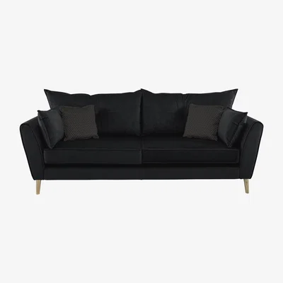 Furniture Village Celestia 4 Seater Fabric Sofa - Black
