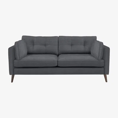 Furniture Village The Botanical Collection Verdosa 4 Seater Fabric Plain Sofa - Grey