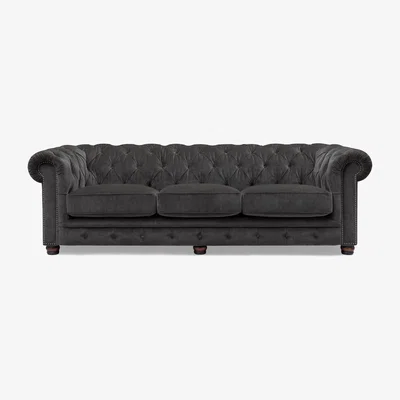 Furniture Village At The Helm - Shackleton 4 Seater Fabric Chesterfield Sofa