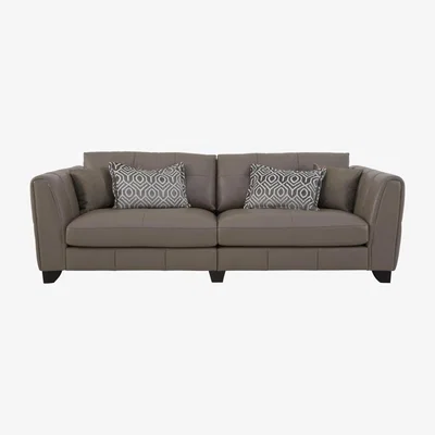 Furniture Village Allegra 4 Seater Split Leather Sofa