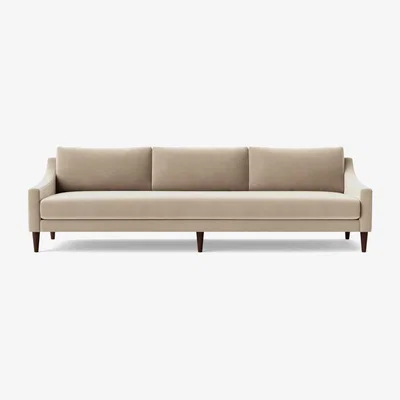Habitat Swoon Turin Velvet 4 Seater Sofa - Taupe