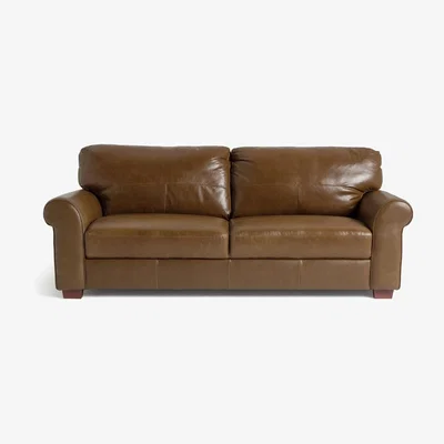 Habitat Habitat Salisbury 4 Seater Leather Sofa - Tan