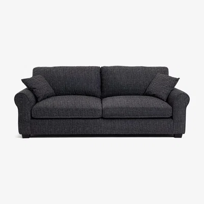 Habitat Habitat Lisbon 4 Seater Fabric Sofa - Charcoal