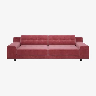Habitat Habitat Hendricks 4 Seater Velvet Sofa - dusty rose