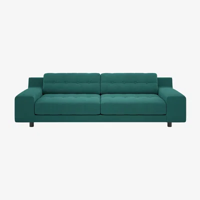 Habitat Habitat Hendricks 4 Seater Velvet Sofa - Teal