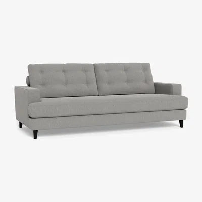 Heal's Heal's Mistral 4 Seater Sofa Texture Pale Grey Black Feet