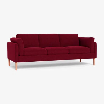 Heal's Heal's Sonno 4 Seater St Moritz Wool Red Walnut Feet - Heal's UK Furniture