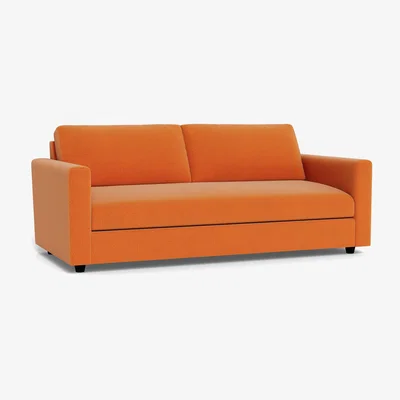 Heal's Heal's Nimbus II 4 Seater Sofa Tejo Recycled Zinnia Black Feet