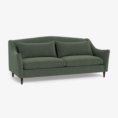 Heal's Heal's Somerset 4 Seater Sofa Boucle Fern Walnut Stained Feet