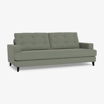 Heal's Heal's Mistral 4 Seater Sofa Boucle Tweed Lapis Natural Beech Feet