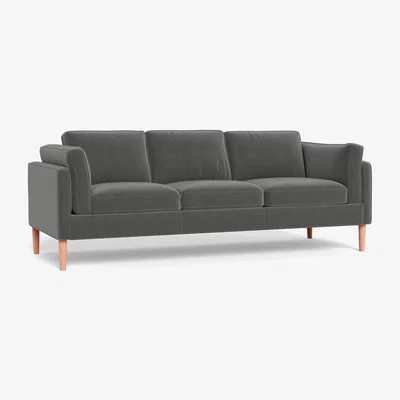 Heal's Heal's Sonno 4 Seater Nobilis Velvet Dolphin Walnut Feet - Heal's UK Furniture