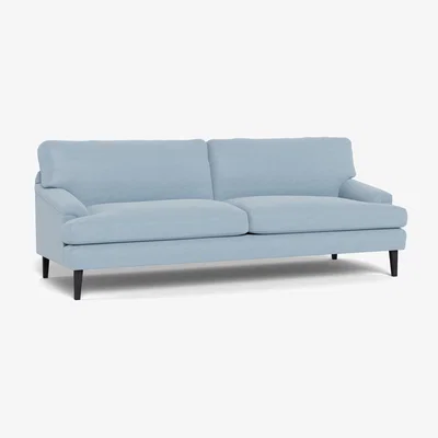 Heal's Heal's Stanton 4 Seater Sofa Capelo Linen-Cotton Sea Shanty Black Feet