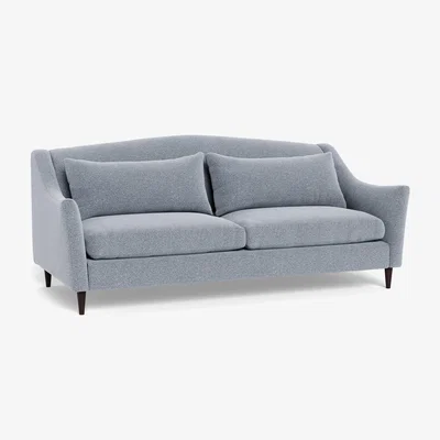 Heal's Heal's Somerset 4 Seater Sofa Boucle Steel Walnut Stained Feet