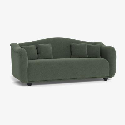 Heal's Heal's Tetbury 4 Seater Sofa Boucle Fern Walnut Stained Beech Feet