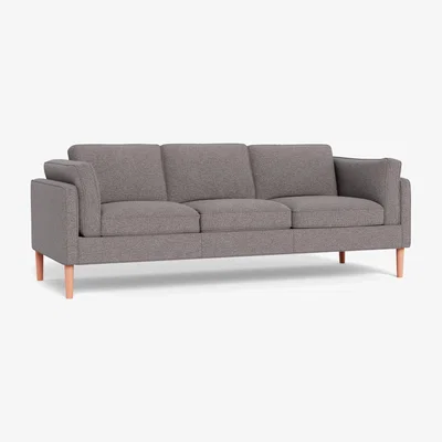 Heal's Heal's Sonno 4 Seater Loop Boucle Granite Walnut Feet - Heal's UK Furniture