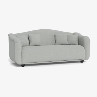 Heal's Heal's Tetbury 4 Seater Sofa Melton Wool Limestone Walnut Stained Beech Feet