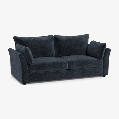 Heal's Heal's Tailor 4 Seater Sofa Velvet Boucle Space Black Feet
