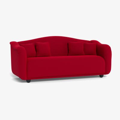 Heal's Heal's Tetbury 4 Seater Sofa Melton Wool Red Oxide Natural Beech Feet