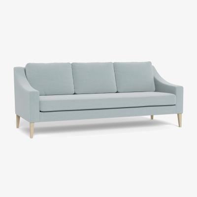 Heal's Heal's Richmond 4 Seater Sofa Brushed Cotton Mist Natural Feet - Heal's UK Furniture