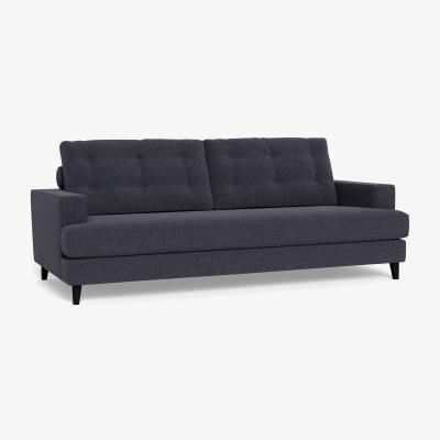 Heal's Heal's Mistral 4 Seater Sofa Texture Soot Black Feet - Heal's UK Furniture