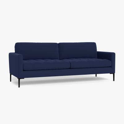 Heal's Heal's Eton 4 Seater Sofa Melton Wool New Navy Black Feet - Heal's UK Furniture