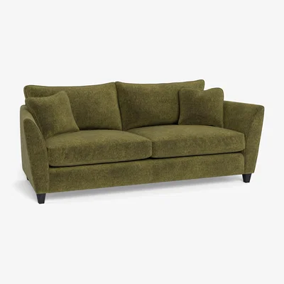 Heal's Heal's Torino 4 Seater Sofa Boucle Velvet Wilder Black Feet