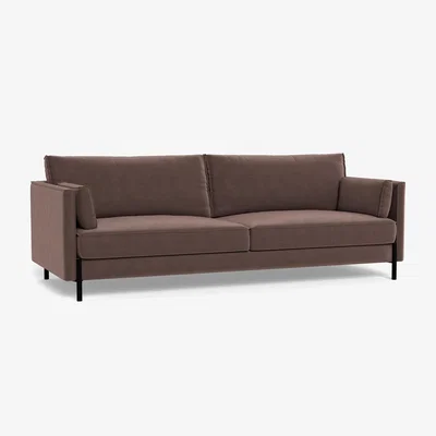 Heal's Heal's Tortona 4 seater Sofa Velvet Mink - Heal's UK Furniture