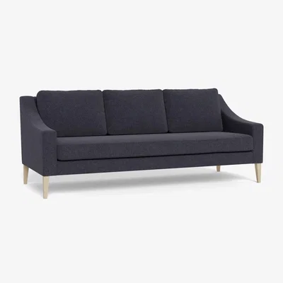 Heal's Heal's Richmond 4 Seater Sofa Texture Soot Natural Feet - Heal's UK Furniture