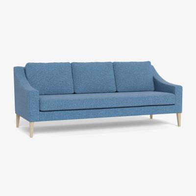 Heal's Heal's Richmond 4 Seater Sofa Tejo Recycled Cobalt Natural Feet - Heal's UK Furniture