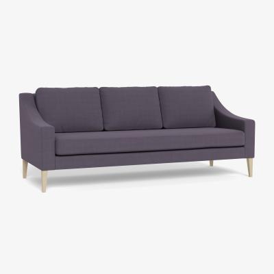 Heal's Heal's Richmond 4 Seater Sofa Linen Shadow Black Feet - Heal's UK Furniture