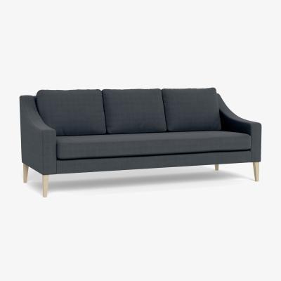 Heal's Heal's Richmond 4 Seater Sofa Cotton Grain Black Feet - Heal's UK Furniture