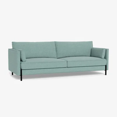 Heal's Heal's Tortona 4 seater Sofa Tejo Recycled Teal - Heal's UK Furniture