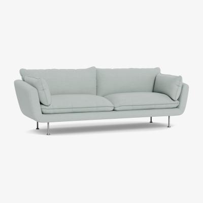 Heal's Heal's Allora 4 Seater Sofa Brushed Cotton Oat Black Feet