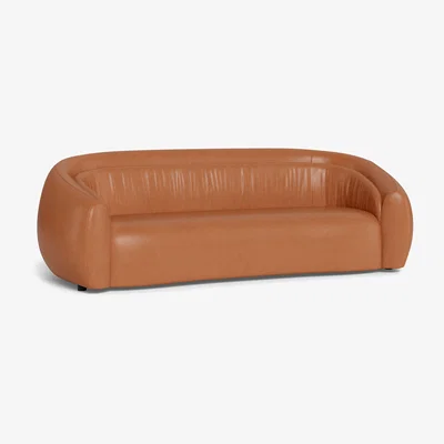 Heal's Heal's Flora 4 Seater Sofa Linea Leather Brown