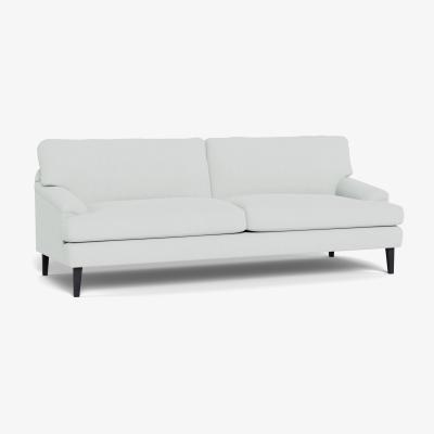 Heal's Heal's Stanton 4 Seater Sofa Broad Weave Tin Black Feet