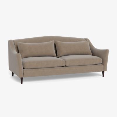 Heal's Heal's Somerset 4 Seater Sofa Smart Velvet Dove - Heal's UK Furniture