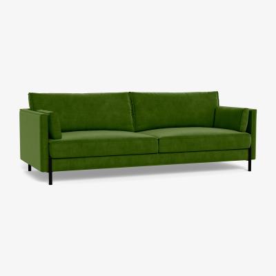 Heal's Heal's Tortona 4 seater Sofa Smart Luxe Velvet Grass