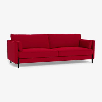 Heal's Heal's Tortona 4 seater Sofa Melton Wool Red Oxide