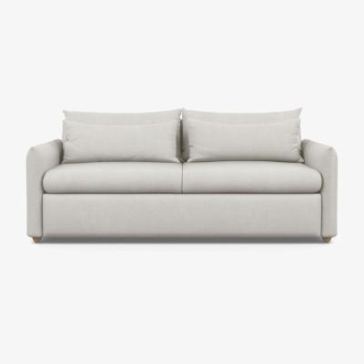 Heal's Heal's Pillow 4 Seater Sofa Smart Velvet Jade Natural Feet - Heal's UK Furniture
